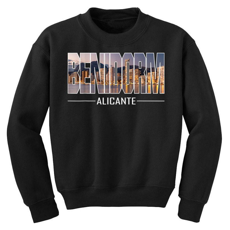 Benidorm, Province Of Alicante, Summer Holidays T Shirt Youth Sweatshirt by cm-arts | Artistshot