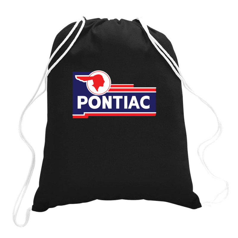 Retro Pontiac Classic Car Dealership Sign Drawstring Bags | Artistshot