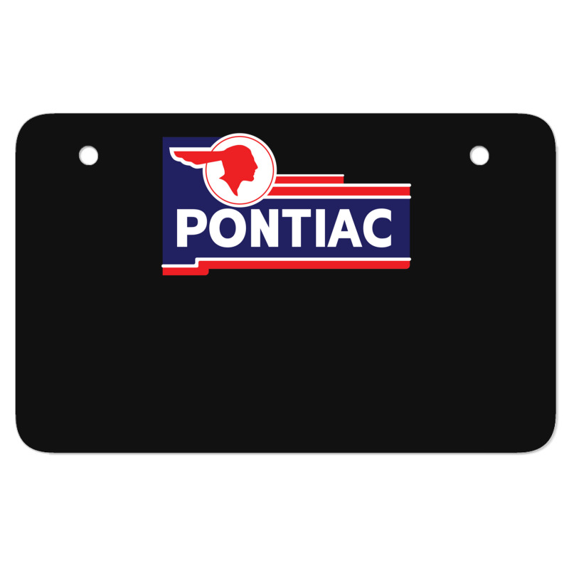 Retro Pontiac Classic Car Dealership Sign Atv License Plate | Artistshot