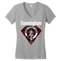 Cunningham Clan Scottish Name Coat Of Arms Tartan Sweatshirt Women's V-neck T-shirt | Artistshot