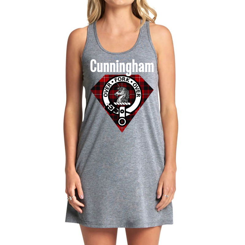 Cunningham Clan Scottish Name Coat Of Arms Tartan Sweatshirt Tank Dress by cm-arts | Artistshot