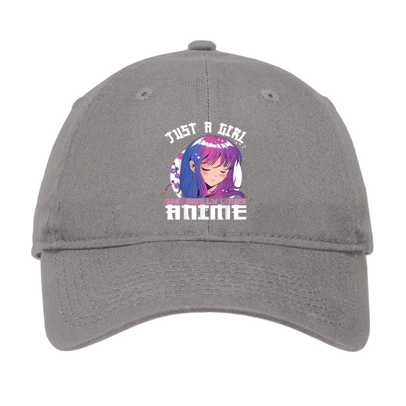 Anime Gifts For Teen Girls Just A Girl Who Loves Anime Adjustable Cap by fywucakoj | Artistshot