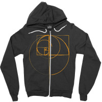 Fibonacci Golden Ratio Circle T Shirt Zipper Hoodie | Artistshot