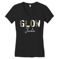 Glow Junkie Highlighter Glowing Skin Esthetician Women's V-neck T-shirt | Artistshot