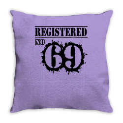 registered no 69 Throw Pillow | Artistshot