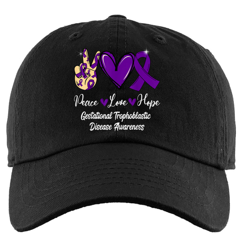 Gestational Trophoblastic Disease Love Hope Purple Ribbon Kids Cap | Artistshot