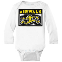 Running Man Airwalks Shoes Skateboard T Shirt Long Sleeve Baby Bodysuit | Artistshot