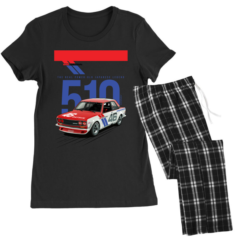 Bre Datsun 510 - Old Japanese Legend Car Women's Pajamas Set by cm-arts | Artistshot