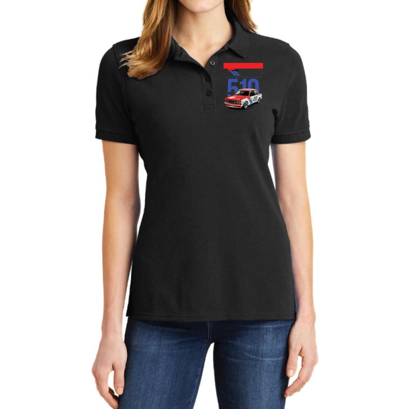 Bre Datsun 510 - Old Japanese Legend Car Ladies Polo Shirt by cm-arts | Artistshot