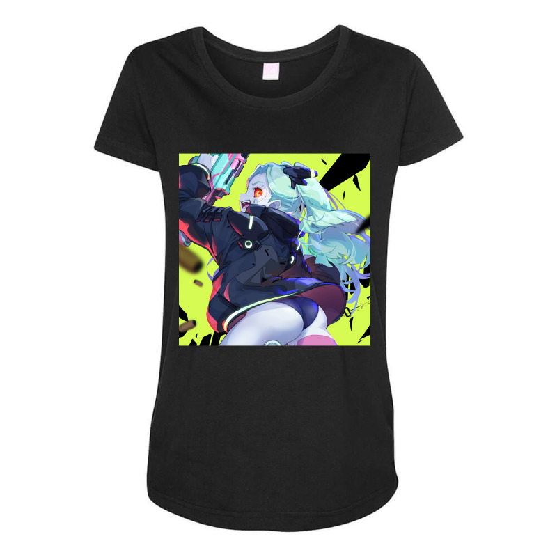 Cyberpunk Edgerunners Rebecca-mwoqs Maternity Scoop Neck T-shirt by webberkyla | Artistshot