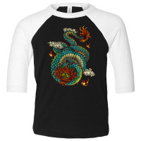 Chinese Dragon, Oriental Vintage, Symbolic, East Asian Culture, Japane Toddler 3/4 Sleeve Tee | Artistshot