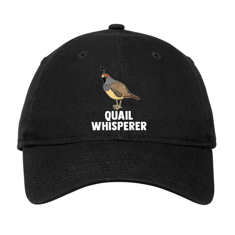 Cute Quail Design For Men Women Kids Quail Bird Whisperer Adjustable Cap by Moose | Artistshot