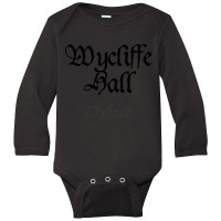 Oxford Wycliffe Hall College Medieval University Long Sleeve Baby Bodysuit | Artistshot