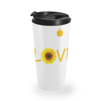 Teacher T  Shirt Teach Love And Inspire Shirt   Teacher Sunflower T  S Travel Mug | Artistshot