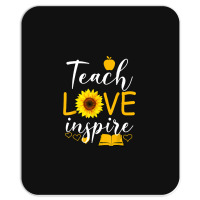 Teacher T  Shirt Teach Love And Inspire Shirt   Teacher Sunflower T  S Mousepad | Artistshot