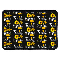 Teacher T  Shirt Teach Love And Inspire Shirt   Teacher Sunflower T  S Rectangle Patch | Artistshot