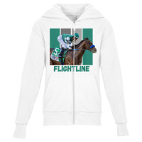 Flightline Horse Racing Thoroughbred Del Mar Santa Anita T Shirt Youth Zipper Hoodie | Artistshot