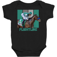 Flightline Horse Racing Thoroughbred Del Mar Santa Anita T Shirt Baby Bodysuit | Artistshot