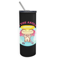 Save The Axolotls Skinny Tumbler | Artistshot