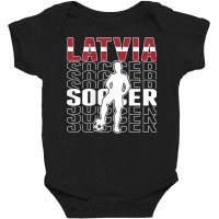 Latvia Soccer Fans Jersey   Latvian Flag Football Lovers T Shirt Baby Bodysuit | Artistshot