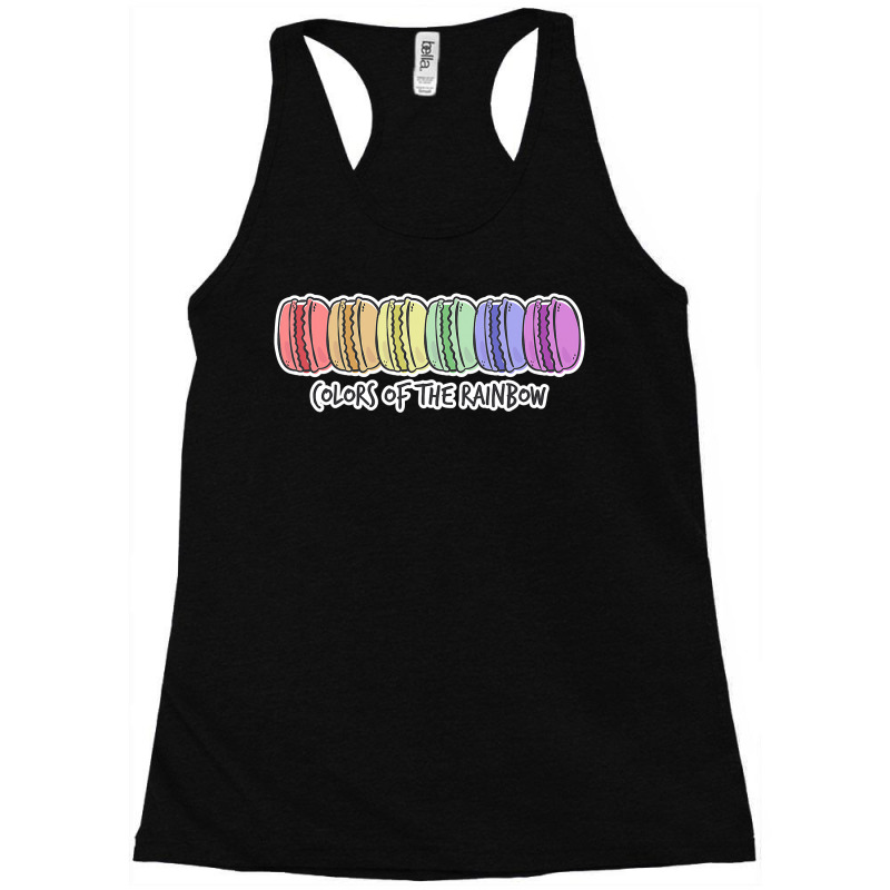 I Love Macarons Gifts For Parisians Funny Paris Macaron Gift Racerback Tank by cm-arts | Artistshot