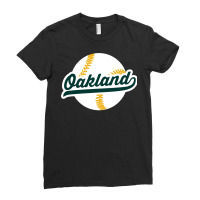 Oakland Baseball Vintage California Pride Love City Pullover Hoodie Ladies Fitted T-shirt | Artistshot