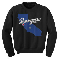 Berryessa California San Jose Ca Map Youth Sweatshirt | Artistshot