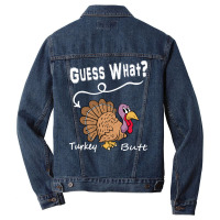 Thanksgiving Turkey Gift T  Shirt Guess What Men Denim Jacket | Artistshot