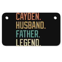 Cayden Husband Father Legend Father's Day Retro Motorcycle License Plate | Artistshot