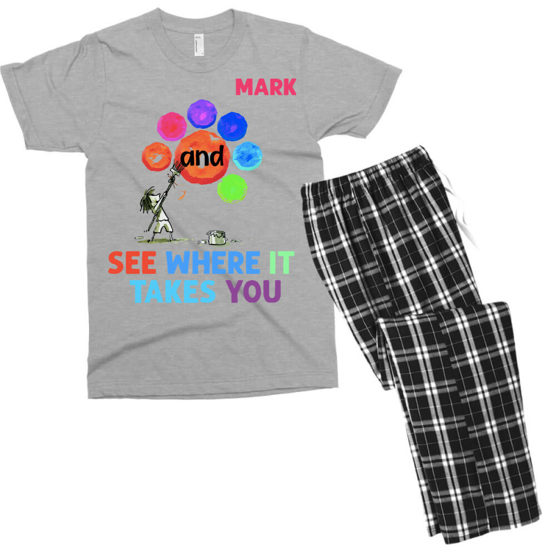 The Dot T  Shirt Funny Make Your Mark And See Where It Takes You The D Men's T-shirt Pajama Set | Artistshot