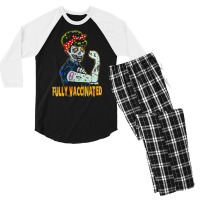 Fully Vaccinated, Vaccinated Zombie, Pro Vaccination Halloween, Fully  Men's 3/4 Sleeve Pajama Set | Artistshot