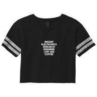 Instant Electronics Research Engineer Just Add Coffee Scorecard Crop Tee | Artistshot