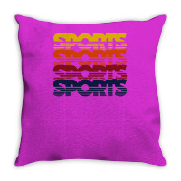 Vintage Sports Throw Pillow | Artistshot