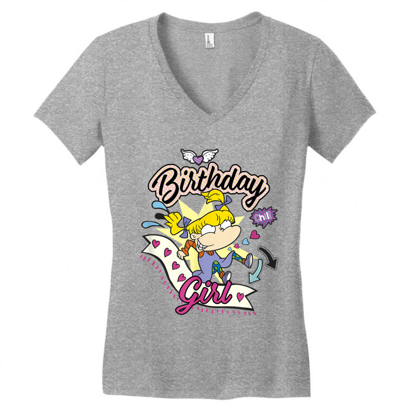 Rugrats Birthday Girl Angelica Women's V-Neck T-Shirt by fywucakoj | Artistshot