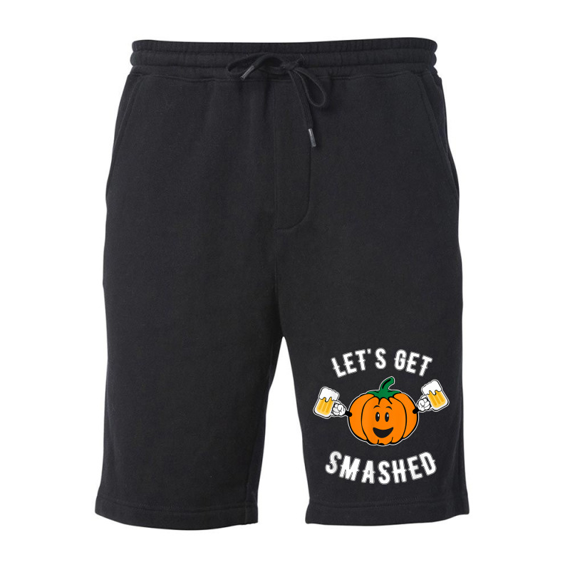 Let's Get Smashed Cute Pumpkin Beer T Shirt Fleece Short by cm-arts | Artistshot