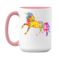 Tie Dye T  Shirt T I E D Y E U N I C O R N T  Shirt 15 Oz Coffee Mug | Artistshot