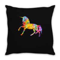 Tie Dye T  Shirt T I E D Y E U N I C O R N T  Shirt Throw Pillow | Artistshot