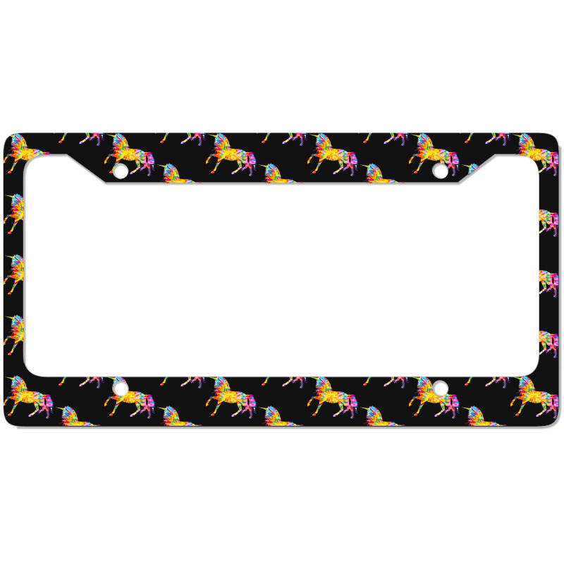 Tie Dye T  Shirt T I E D Y E U N I C O R N T  Shirt License Plate Frame | Artistshot