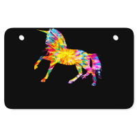 Tie Dye T  Shirt T I E D Y E U N I C O R N T  Shirt Atv License Plate | Artistshot