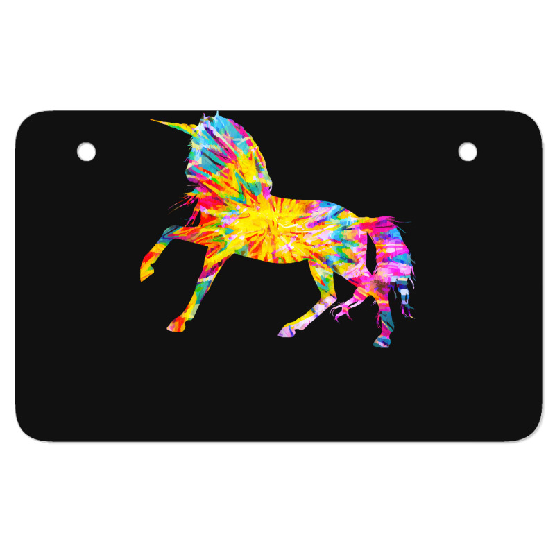 Tie Dye T  Shirt T I E D Y E U N I C O R N T  Shirt Atv License Plate | Artistshot