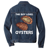 Cool Oyster Art For Boys Kids Oyster Shucker Mollusk Lover Men Denim Jacket | Artistshot