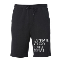 Laminate Velcro Coffee Repeat Funny Special Education Shirt Fleece Short | Artistshot