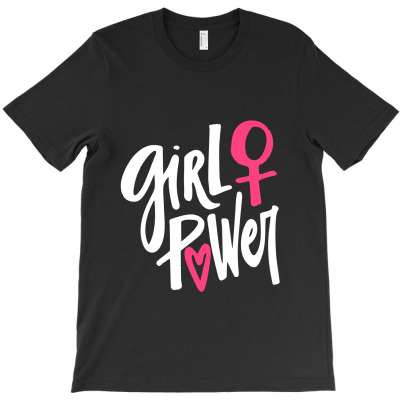 Girl Power   White T-shirt Designed By Trending Design