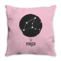 Minimal Virgo Zodiac Sign Throw Pillow | Artistshot