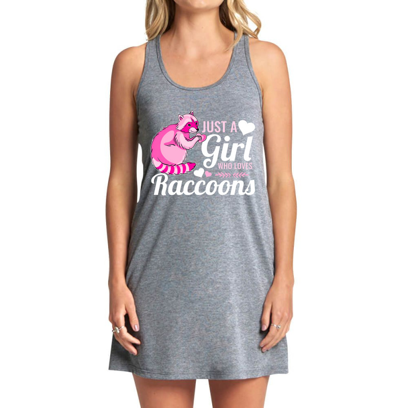 Just A Girl Who Loves Raccoons, Raccoon Lover Costume, Funny Trash Pan Tank Dress by cm-arts | Artistshot