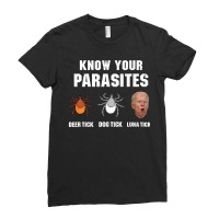 Know Your Parasites  Anti Joe Biden Ladies Fitted T-shirt | Artistshot