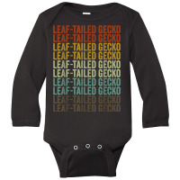 Leaf Tailed Gecko Retro Long Sleeve Baby Bodysuit | Artistshot