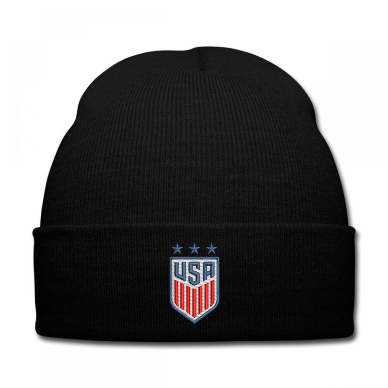 Uswnt Pride Embroidered Hat Knit Cap by madhatter | Artistshot