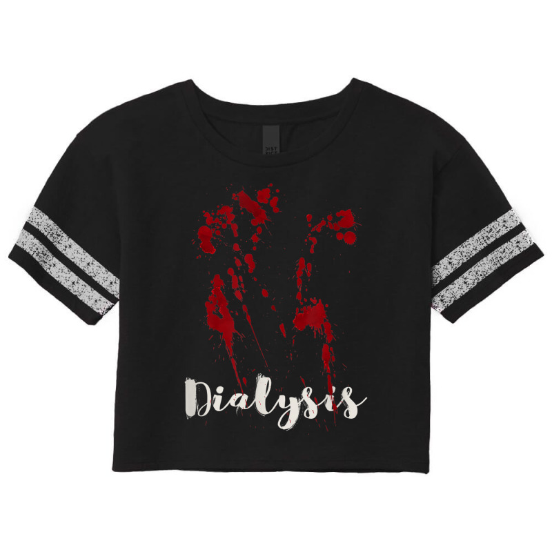 Dialysis Technician Nurse   Kidney Stethoscope Awareness Scorecard Crop Tee by Queenie | Artistshot