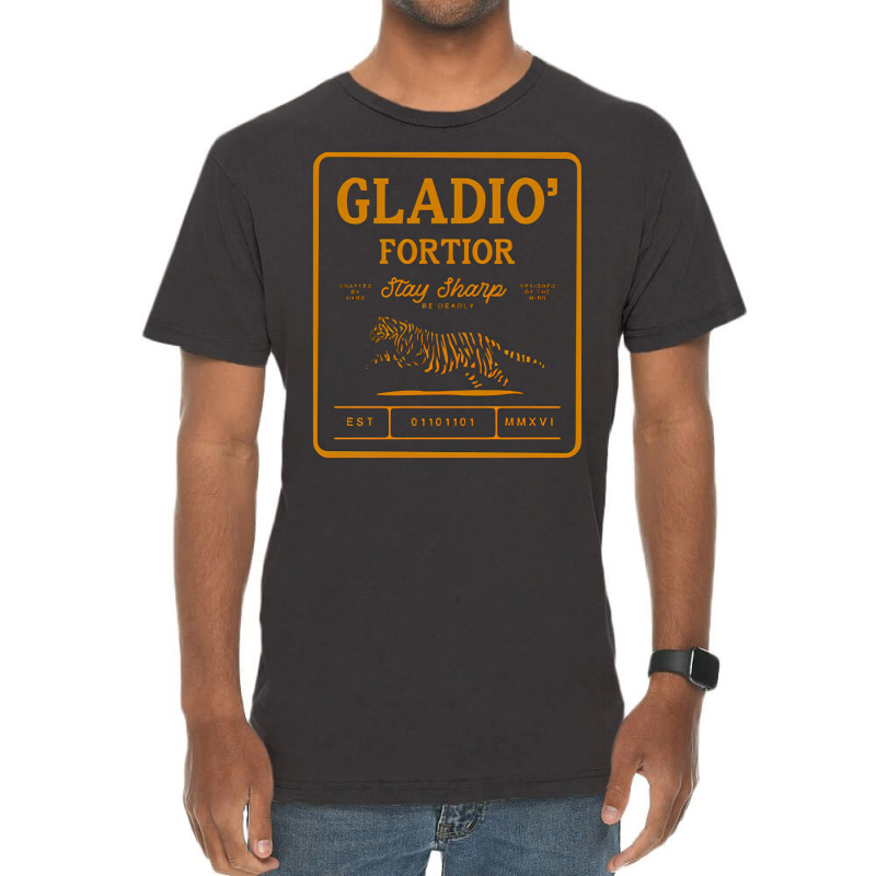 Gladio Tigris, Gladio, Tigris, The Gladio Tigris, Gladio Tigris Art, G Vintage T-Shirt by cm-arts | Artistshot